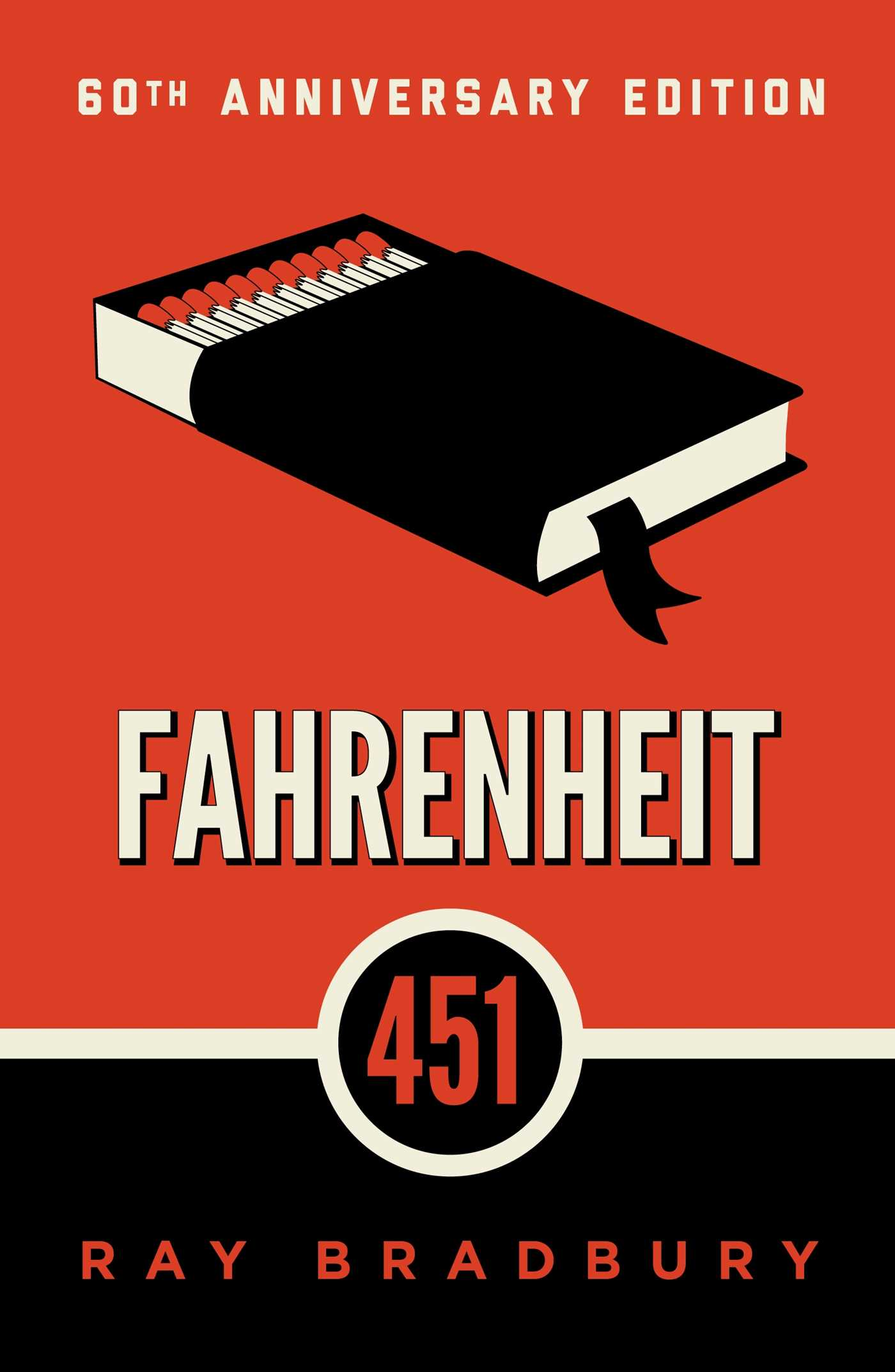 Fahrenheit 451 by Ray Bradbury book cover